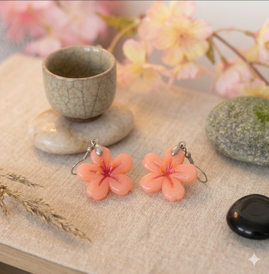 Boucles d'oreilles Sakura