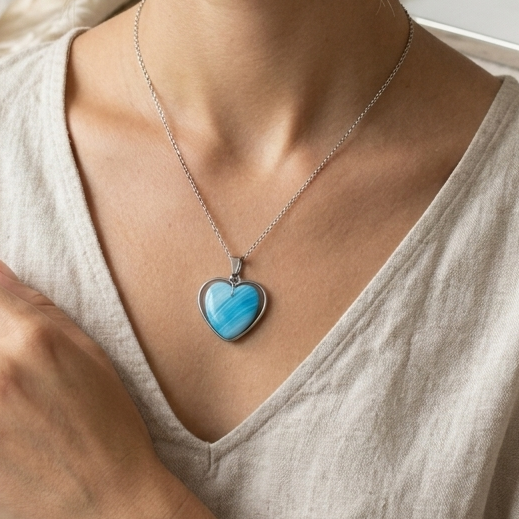 Collier Coeur de l'océan