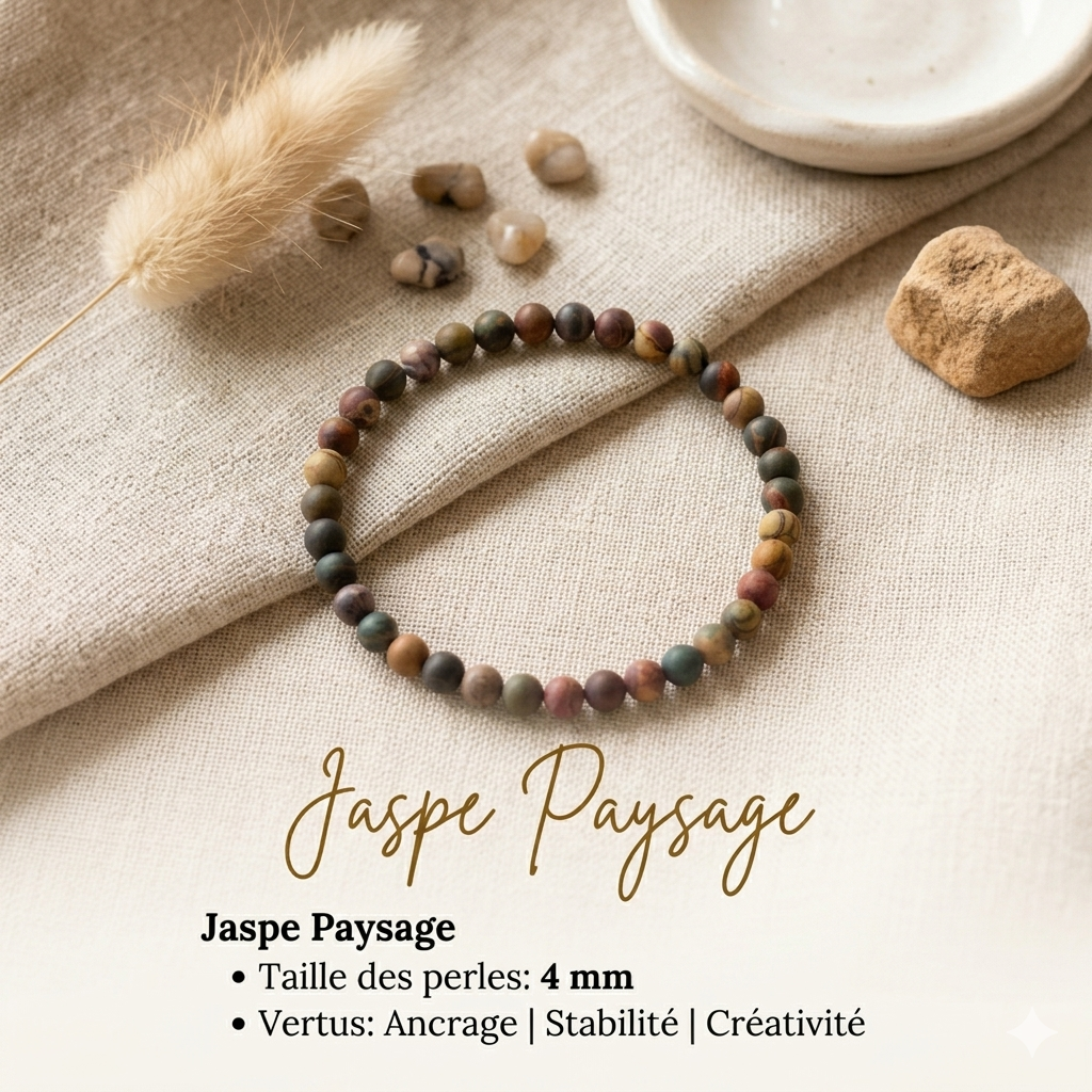 Bracelets en pierre naturelle - 4mm