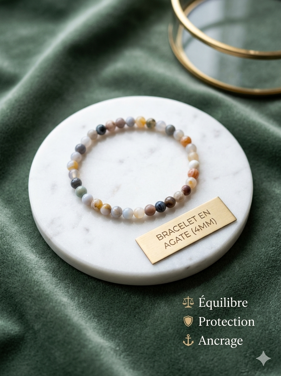 Bracelets en pierre naturelle - 4mm