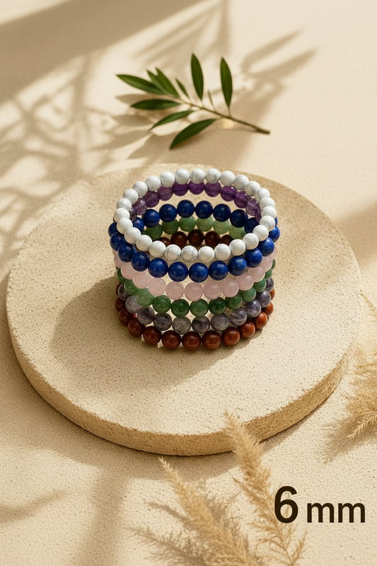 Bracelets en pierre naturelle - 6mm