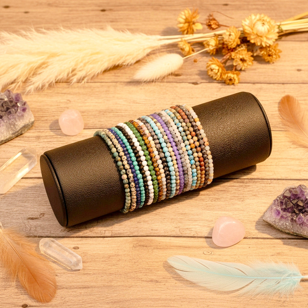 Bracelets en pierre naturelle - 4mm
