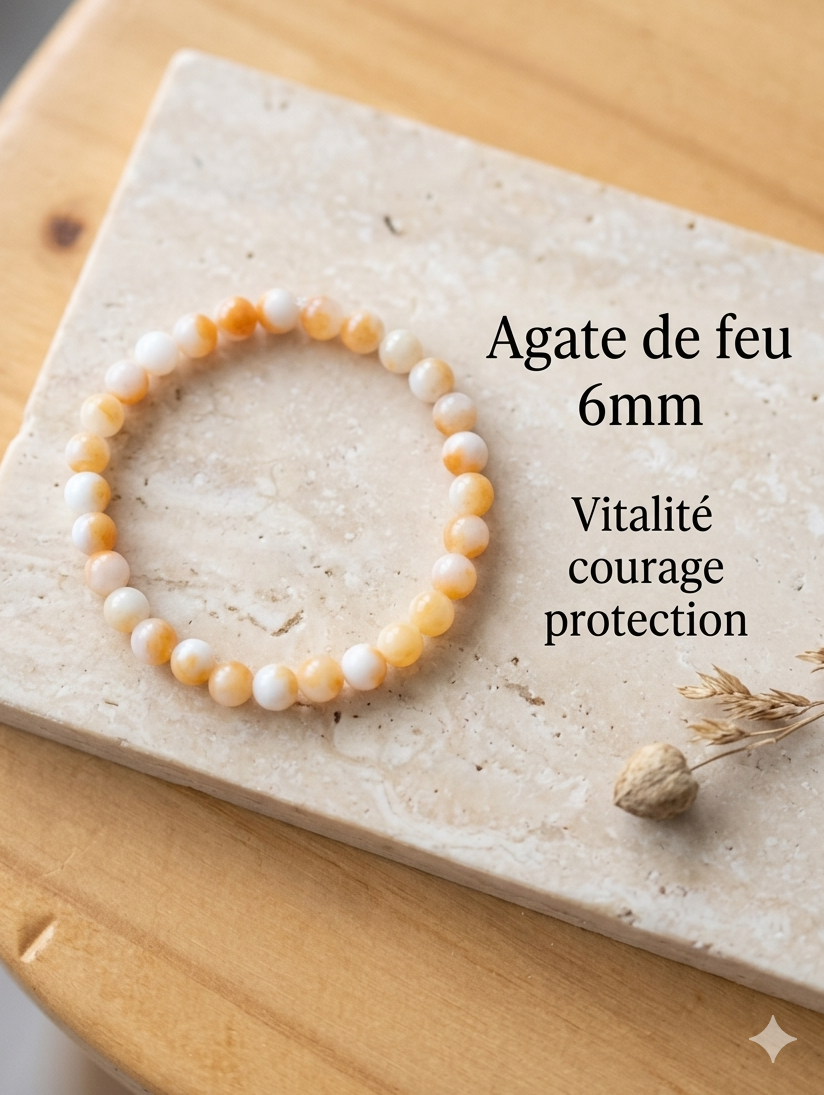 Bracelets en pierre naturelle - 6mm