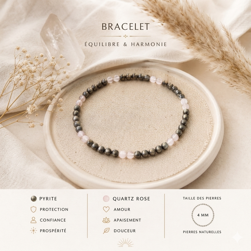 Bracelets en pierre naturelle - 4mm