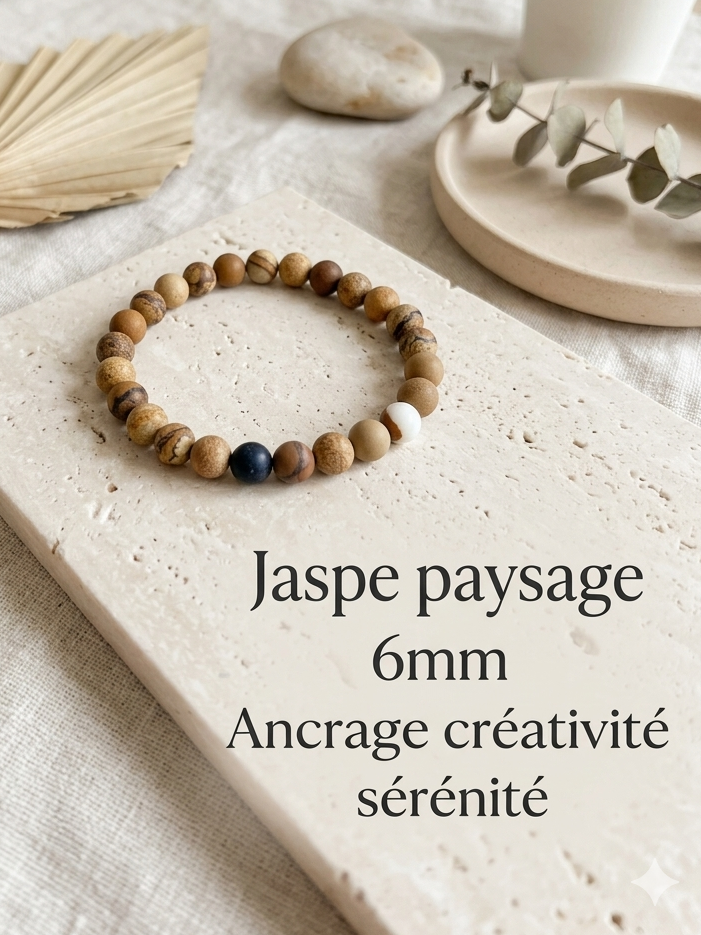 Bracelets en pierre naturelle - 6mm